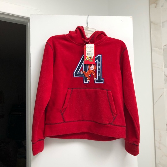 Curious George red sweatshirt (S) - Picture 1 of 8